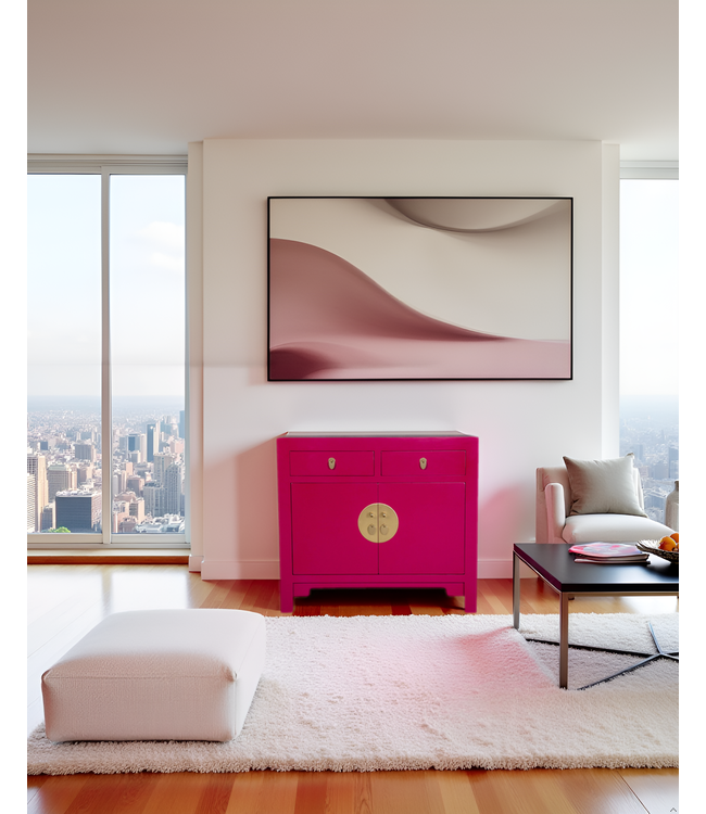 Chinesischer Schrank Fuchsia Royale - Orientique Kollektion B90xT40xH80cm