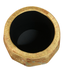 Pouf de Rangement Rond en Velours avec Couvercle Jaune Oiseaux D43xH43cm