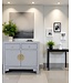 Chinese Cabinet Pastel Grey - Orientique Collection W90xD40xH80cm