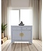 Chinese Kast Pastel Grijs - Orientique Collectie B90xD40xH80cm