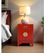 Table de Chevet Chinois Lucky Rouge  - Orientique Collection L42xP35xH60cm
