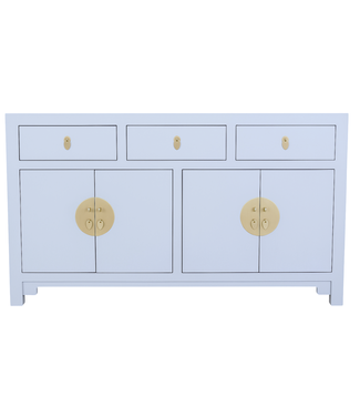 Fine Asianliving Chinese Dressoir Pastel Grijs - Orientique Collectie B140xD35xH85cm