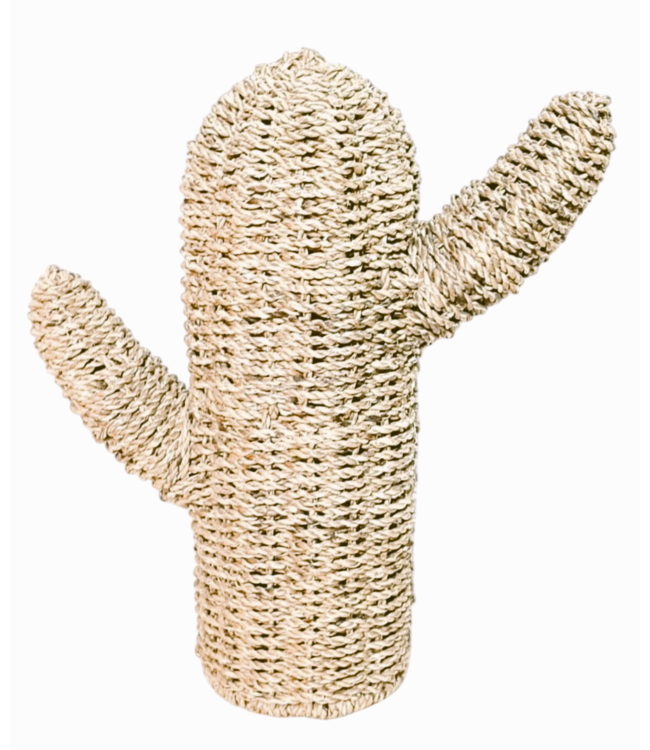 Handbraided Jute Cactus Decor 50x50cm Handmade in Thailand