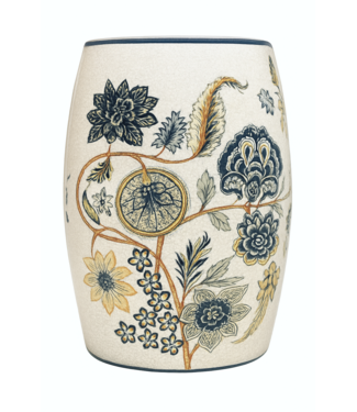 Fine Asianliving Keramische Kruk Vintage Botanic Handgemaakt - Noud D30xH45cm