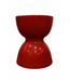 Keramik Hocker Rot Handgefertigt - Vesta D33xH46cm
