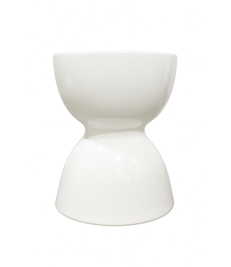 Fine Asianliving Keramische Kruk Wit Handgemaakt - Naida D33xH46cm