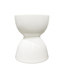 Keramik Hocker Weiß Handgefertigt - Naida D33xH46cm