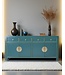Chinese Dressoir Teal Blauw B180xD40xH85cm