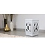 Tabouret Céramique Blanc Zen Fait Main D33xH46cm