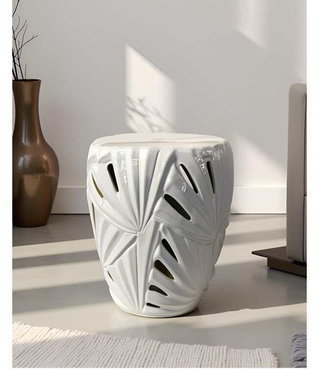 Sgabello in Ceramica Cinese Fatto a Mano D33xA46cm