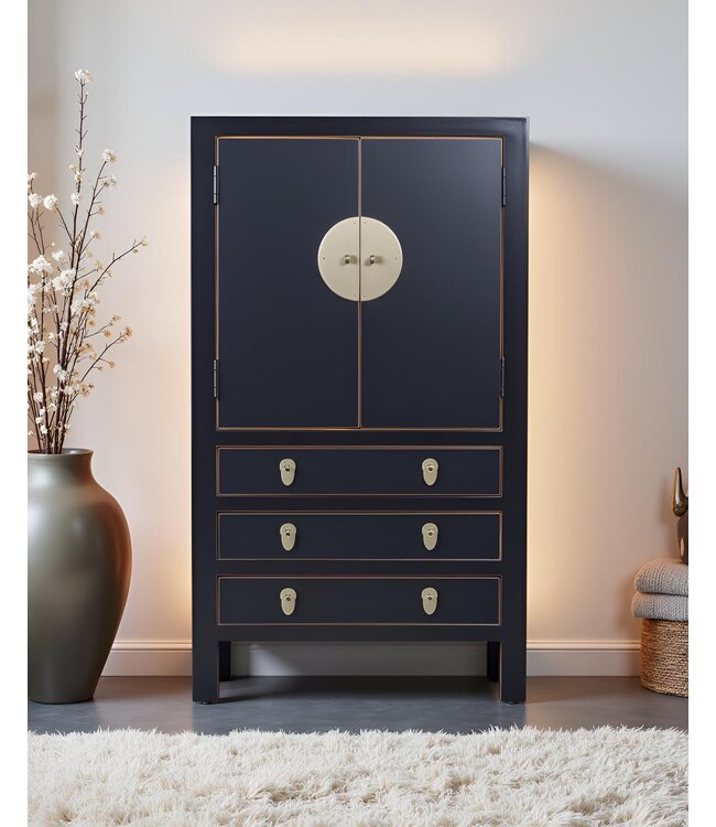 Armadio Cinese Onyx Nero L63xP38xA110cm