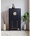 Armoire Chinoise Onyx Noir L63xP38xH110cm