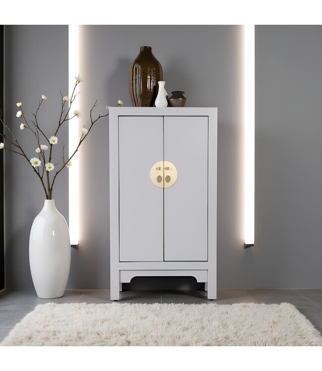 Armario Chino Gris Pastel - Orientique Colección An70xP40xAl120cm