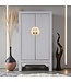Chinese Cabinet Pastel Grey - Orientique Collection W70xD40xH120cm