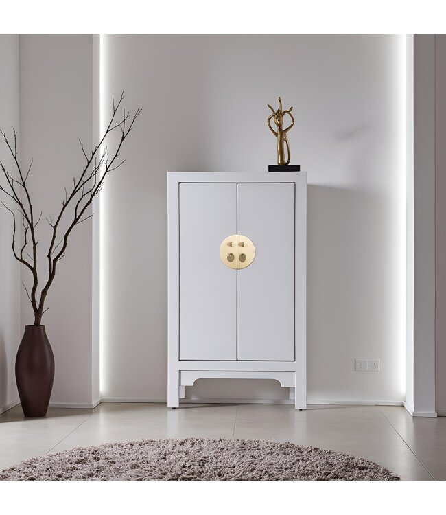 Armadio Cinese Grigio Pastello - Orientique Collezione L70xP40xA120cm