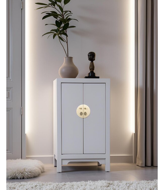 Armadio Cinese Grigio Pastello - Orientique Collezione L70xP40xA120cm