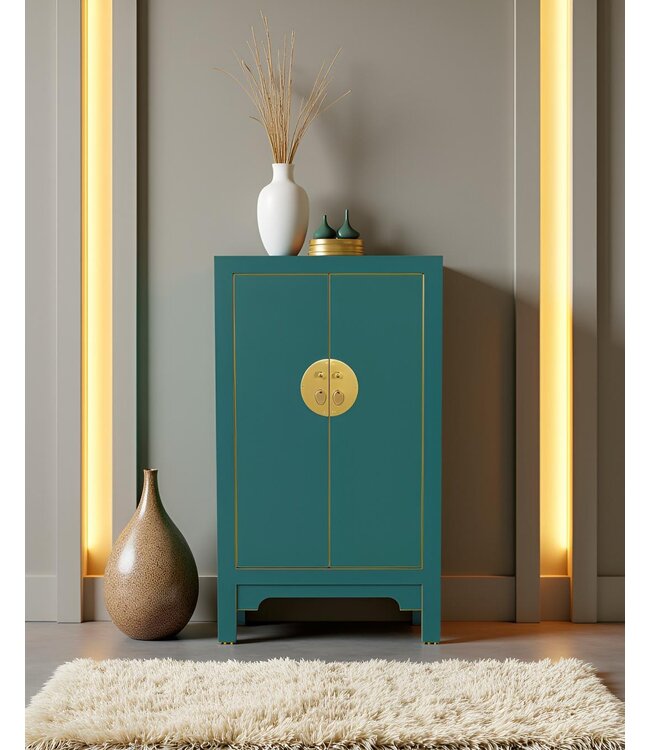 Chinese Cabinet Teal - Orientique Collection W70xD40xH120cm