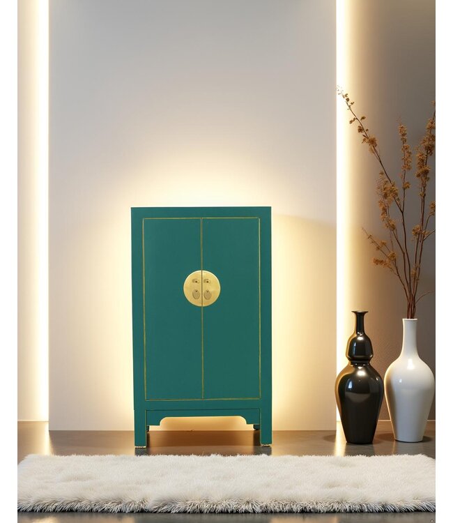 Chinesischer Schrank Teal - Orientique Kollektion - B70xT40xH120cm
