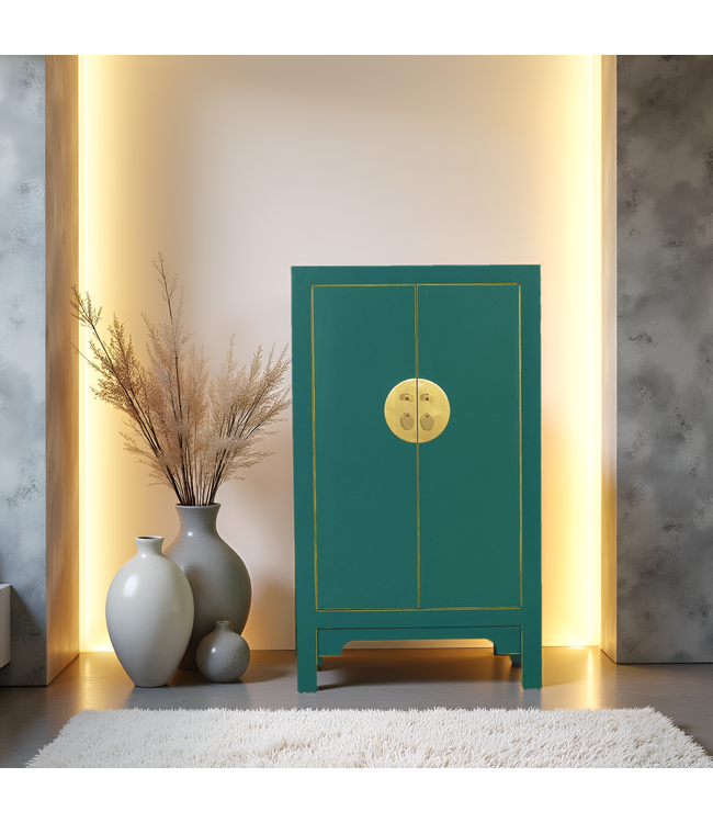 Chinesischer Schrank Teal - Orientique Kollektion - B70xT40xH120cm