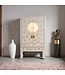 Armoire de Mariage Chinoise Moonshine Grège Peint à la Main - Orientique Collection L105xP55xH175cm