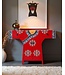 Chinese Kimono Kast Handgeschilderd Rood B120xD35xH87cm