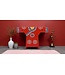 Mobile Kimono Cinese Dipinto A Mano Rosso L120xP35xA87cm