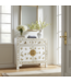Armadio Cinese Bianco Farfalle Dipinte A Mano - Orientique Collezione L90xP40xA80cm