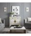 Chinese Kast Wit Vlinders Handbeschilderd - Orientique Collectie B90xD40xH80cm