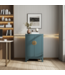 Chinesischer Schrank Arctic Blau Grau - Orientique Kollektion B70xT40xH120cm