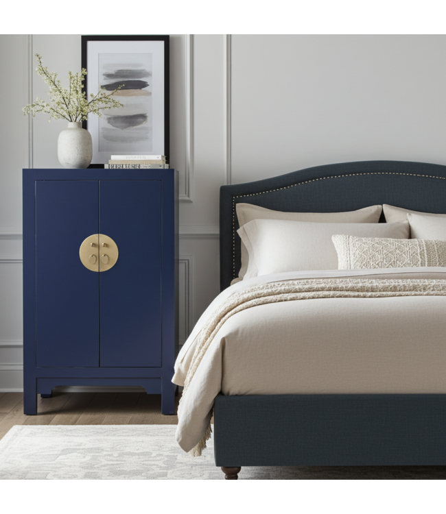 Chinese Cabinet Midnight Blue - Orientique Collection W70xD40xH120cm