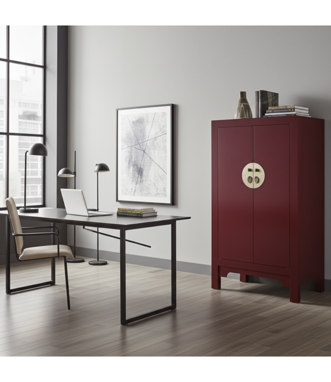 Chinese Kast Scarlet Rouge - Orientique Collectie B70xD40xH120cm