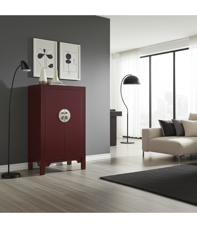 Chinese Kast Scarlet Rouge - Orientique Collectie B70xD40xH120cm