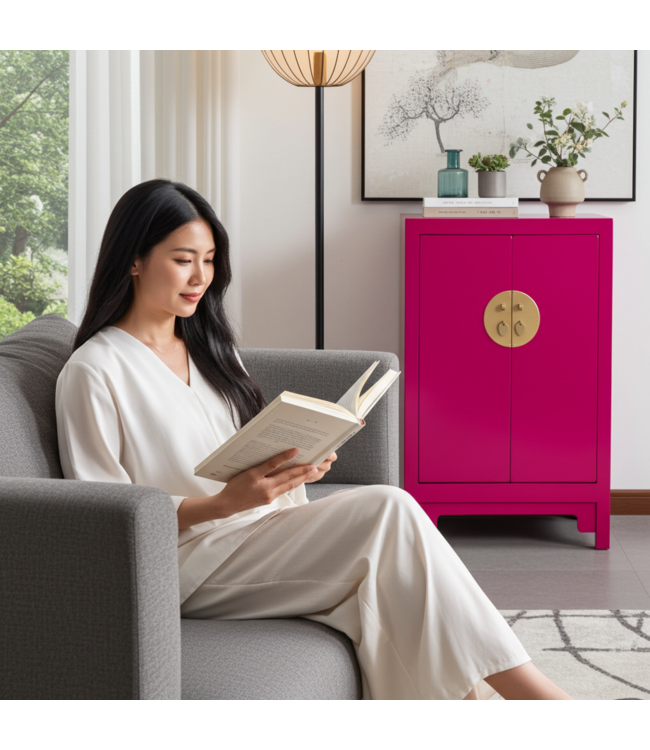 Armario Chino Fuchsia Royale - Orientique Colección An70xP40xAl120cm