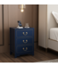 Table de Chevet Chinois Bleu Nuit - Orientique Collection L45xP30xH60cm