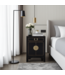 Mesita De Noche China Ónix Negro - Colección Orientique L42xL35xH60cm