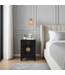 Chinese Bedside Table Onyx Black - Orientique Collection L42xW35xH60cm