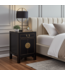 Chinese Bedside Table Onyx Black - Orientique Collection L42xW35xH60cm