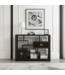 Chinese Boekenkast Open Kast Onyx Zwart - Orientique Collectie B108xD35xH80cm