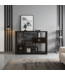 Chinese Bookcase Open Cabinet Onyx Black - Orientique Collection W108xD35xH80cm