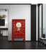 Armoire de Mariage Chinoise Lucky Rouge Peint à la Main  - Orientique Collection L100xP55xH175cm