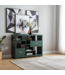 Chinese Boekenkast Open Kast Teal - Orientique Collectie B108xD35xH80cm