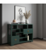 Chinese Boekenkast Open Kast Teal - Orientique Collectie B108xD35xH80cm