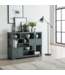 Chinese Bookcase Open Cabinet Arctic Blue Grey - Orientique Collection W108xD35xH80cm
