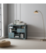Chinese Bookcase Open Cabinet Arctic Blue Grey - Orientique Collection W108xD35xH80cm