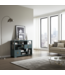 Chinese Bookcase Open Cabinet Arctic Blue Grey - Orientique Collection W108xD35xH80cm