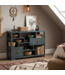 Chinese Bookcase Open Cabinet Arctic Blue Grey - Orientique Collection W108xD35xH80cm