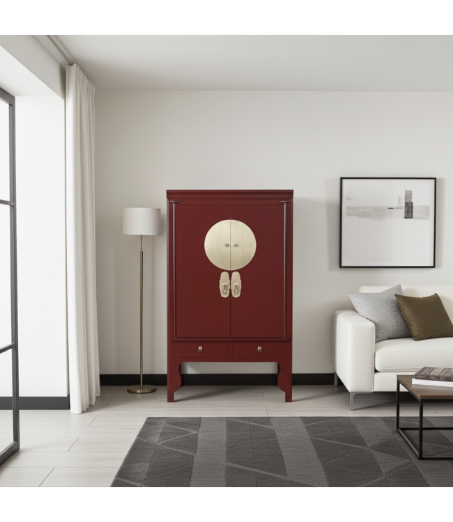 Armario de Bodas Chino Scarlet Rojo - Orientique Colección An100xP55xAl175cm
