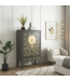 Chinese Wedding Cabinet Olive Grey Hand-Painted - Orientique Collection W105xD55xH175cm