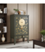 Chinese Wedding Cabinet Olive Grey Hand-Painted - Orientique Collection W105xD55xH175cm