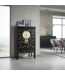 Chinese Wedding Cabinet Onyx Black Hand-Painted - Orientique Collection W100xD55xH175cm